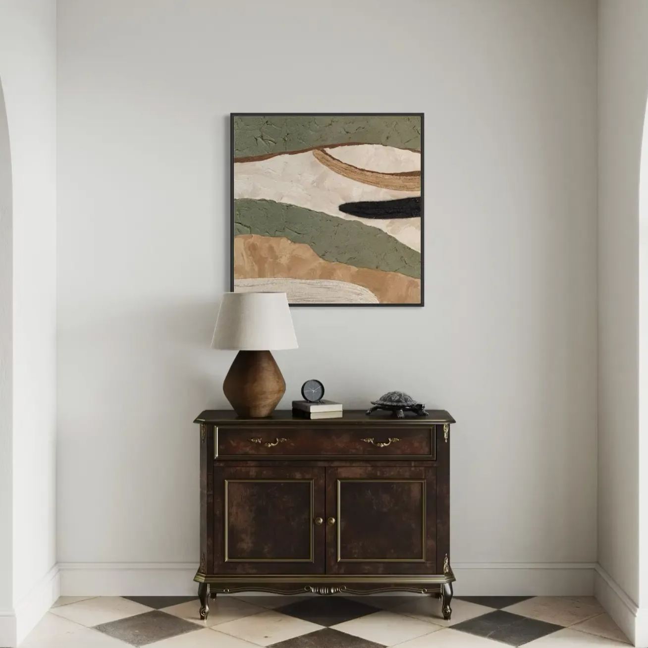 Modern Abstract Landscape Art | Minimalist Wall Decor #AB029