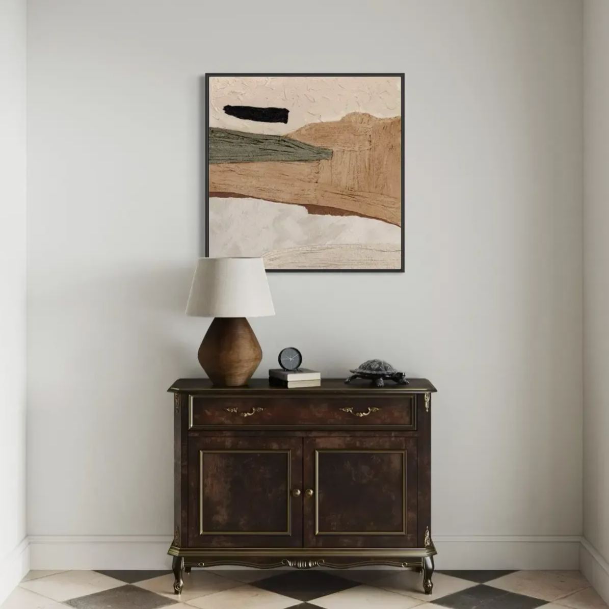 Modern Abstract Landscape Art | Minimalist Wall Decor #AB028