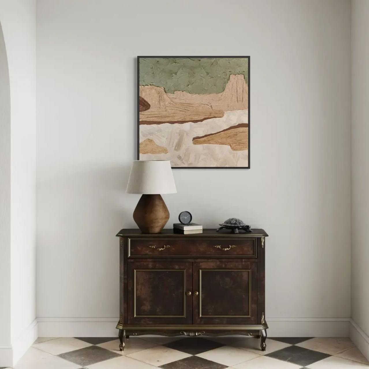 Modern Abstract Landscape Art | Minimalist Wall Decor #AB027