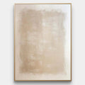 Minimalist abstract canvas wall art with beige and white tones, featuring natural textures for a serene and timeless look.