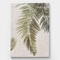 Palm leaf oil painting in a modern style, depicting the fresh beauty of natural plants, ideal for modern home decor.