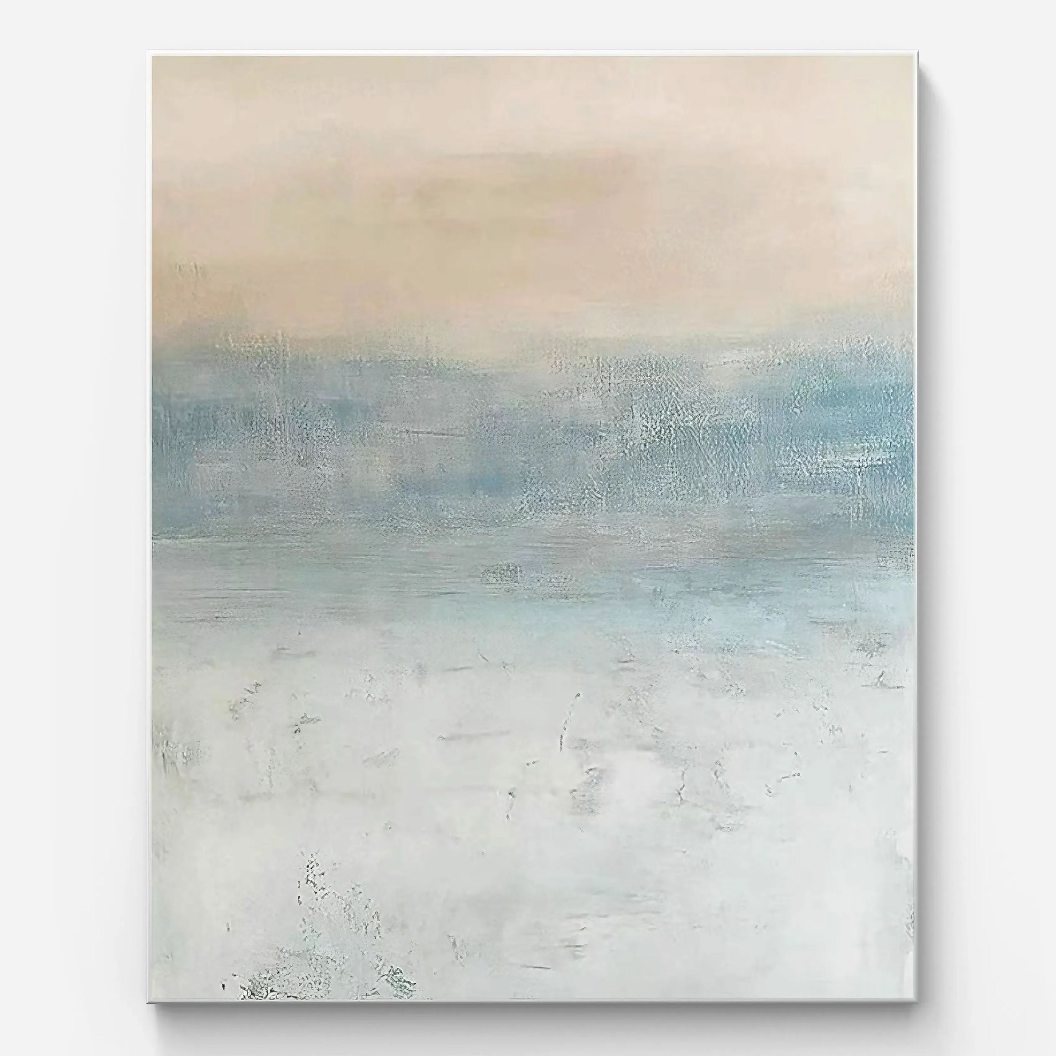 Modern Minimalist Abstract Canvas with Soft Tones #MN002