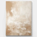 Minimalist Abstract Beige Canvas Painting #WS004