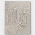 Minimalist Wabi-Sabi textured art with natural textures and simple lines, offering a unique visual and tactile experience.