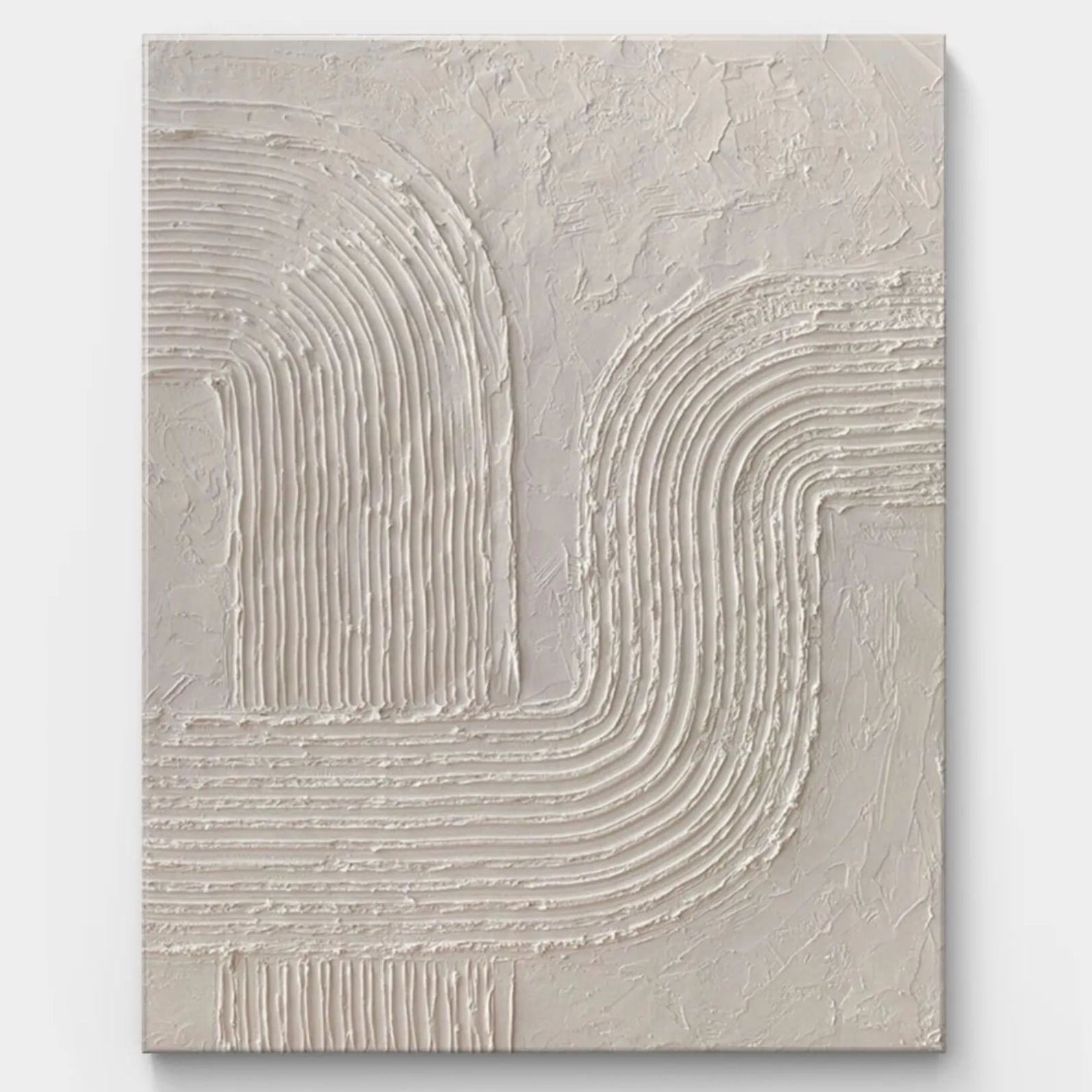 Minimalist Wabi-Sabi textured art with natural textures and simple lines, offering a unique visual and tactile experience.