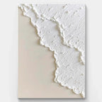 Minimalist White Textured Wall Art for Modern Interiors