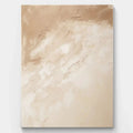 Beige and Brown Abstract Minimalist Canvas #WS005