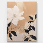 Neutral Toned Creamy Texture Floral Painting #WS002