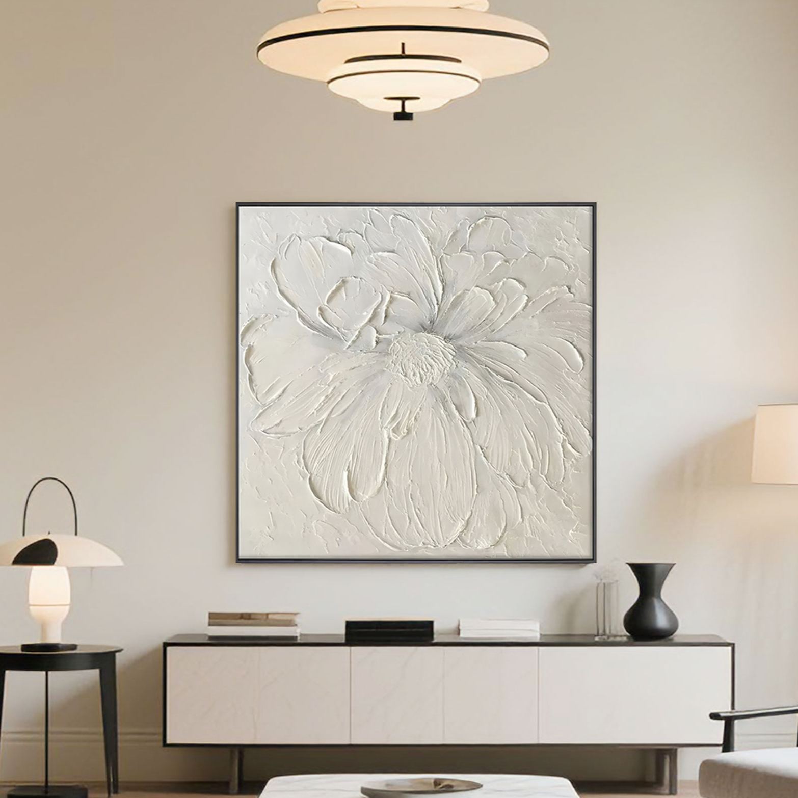 Minimalist Floral Wall Art | Silent Bloom