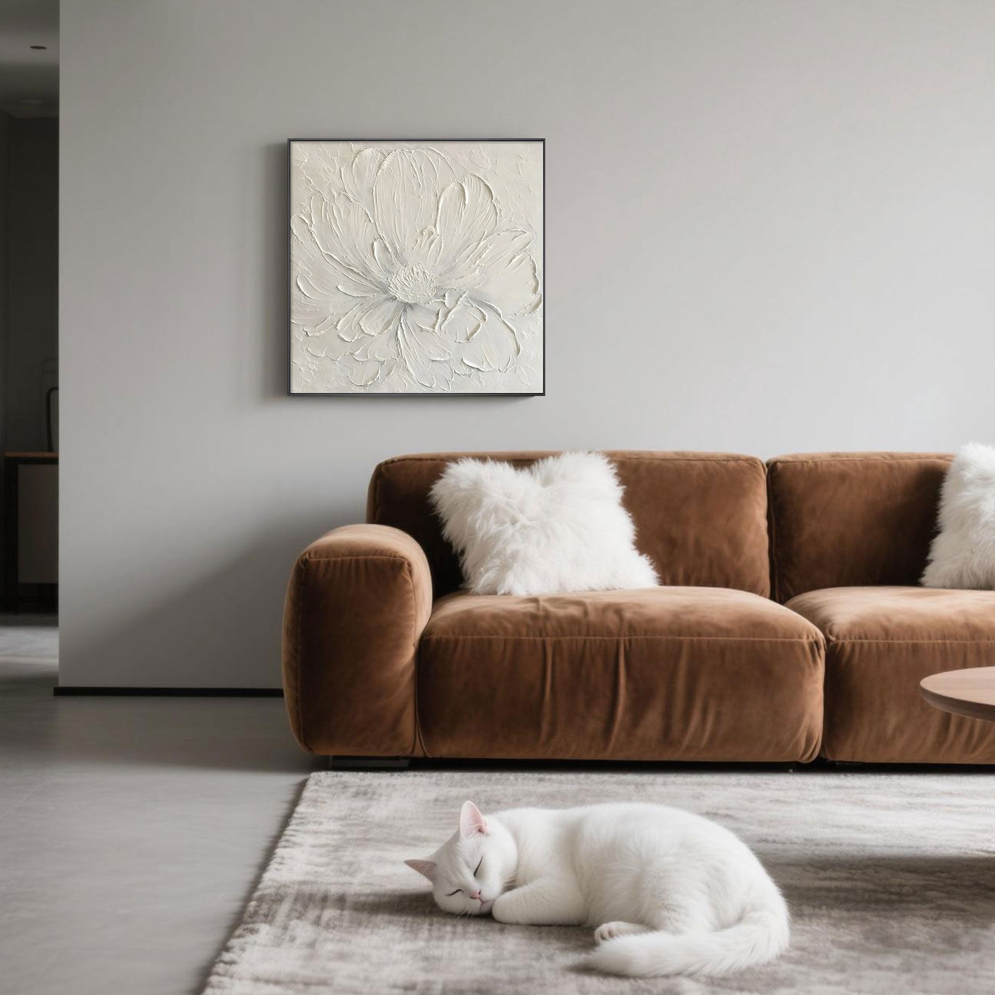 Minimalist Floral Wall Art | Silent Bloom