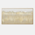 Modern Minimalist White and Beige Wall Art - Ivory Distance
