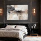 Wabi Sabi Abstract Landscape Canvas Art - Mistward Shore