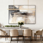 Wabi Sabi Abstract Landscape Canvas Art - Mistward Shore