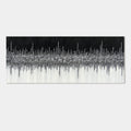 Abstract Black and White Wall Art - Nocturne Horizon
