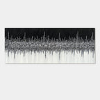 Abstract Black and White Wall Art - Nocturne Horizon