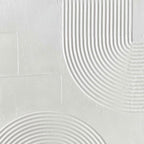 3D Textured Scandinavian Geometric Wall Art - Pale Arcade