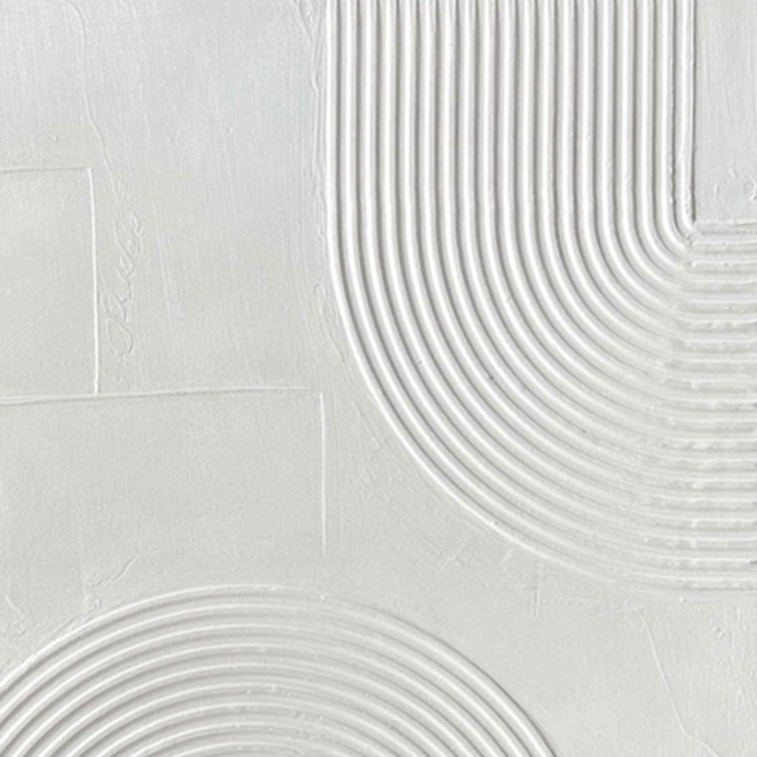 3D Textured Scandinavian Geometric Wall Art - Pale Arcade