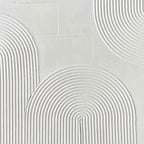 3D Textured Scandinavian Geometric Wall Art - Pale Arcade