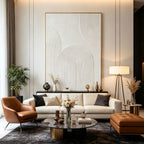 3D Textured Scandinavian Geometric Wall Art - Pale Arcade