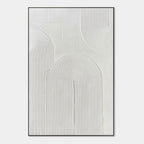 3D Textured Scandinavian Geometric Wall Art - Pale Arcade