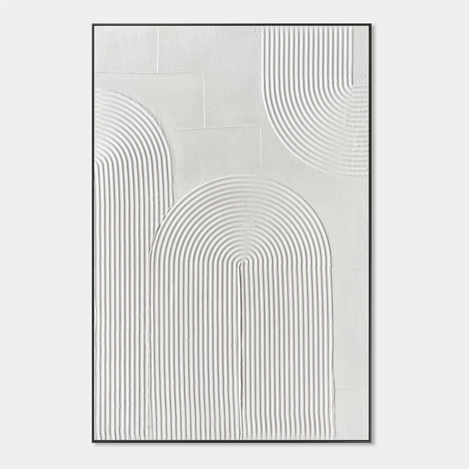 3D Textured Scandinavian Geometric Wall Art - Pale Arcade