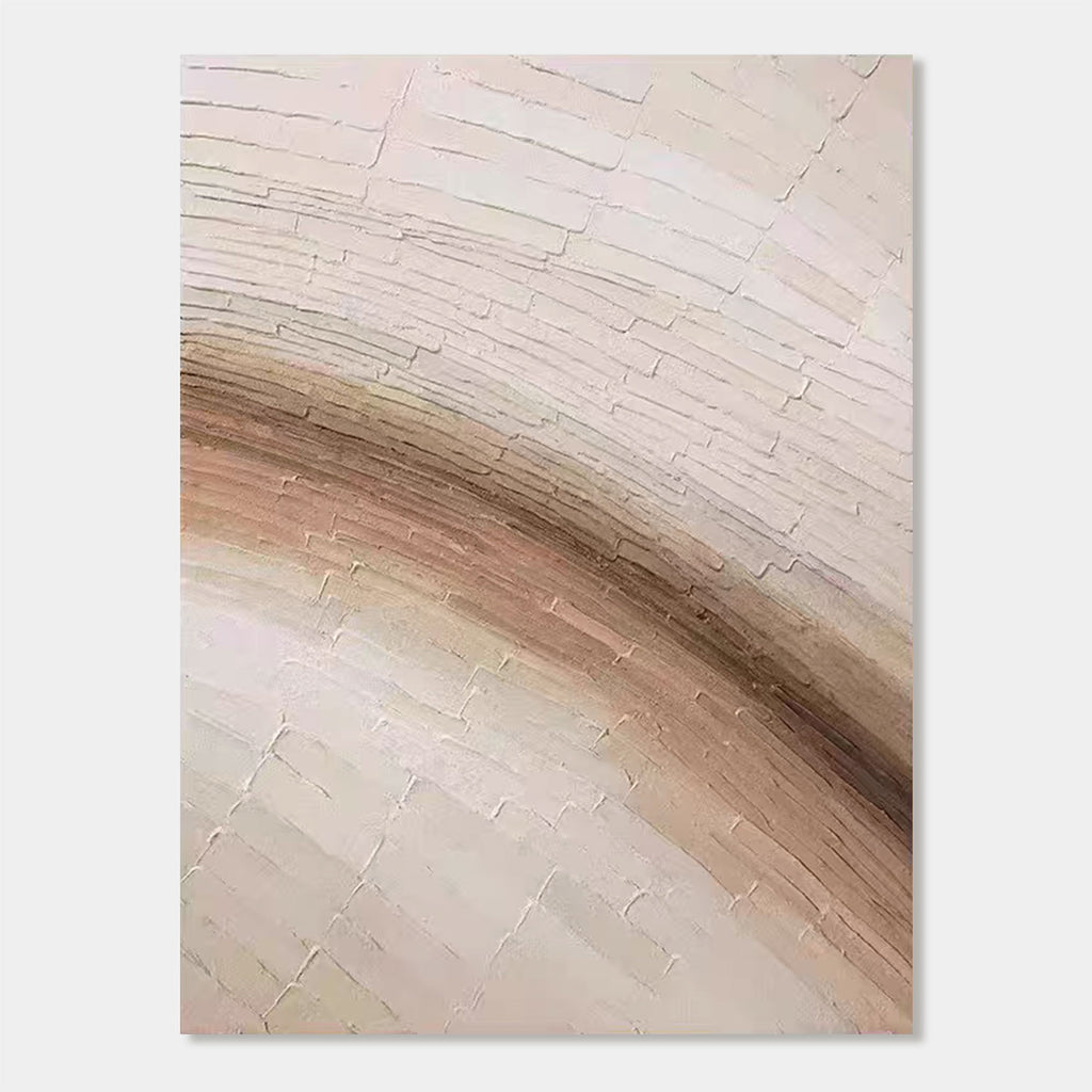 Wabi Sabi Abstract Beige Wall Art - Pale Current