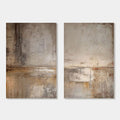 Wabi Sabi Abstract Landscape Wall Art - Pale Divide
