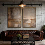 Wabi Sabi Abstract Landscape Wall Art - Pale Divide