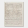 3D Textured Wabi Sabi Geometric Canvas Art - Pale Register