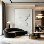 Wabi Sabi 3D Textured Minimalist Wall Art - Pale Stack