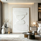 Wabi Sabi 3D Textured Minimalist Wall Art - Pale Stack