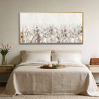 Modern Minimalist White and Gray Wall Art - Pearl Scatter