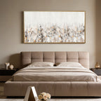 Modern Minimalist White and Gray Wall Art - Pearl Scatter