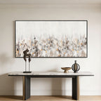 Modern Minimalist White and Gray Wall Art - Pearl Scatter