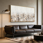 Modern Minimalist White and Gray Wall Art - Pearl Scatter