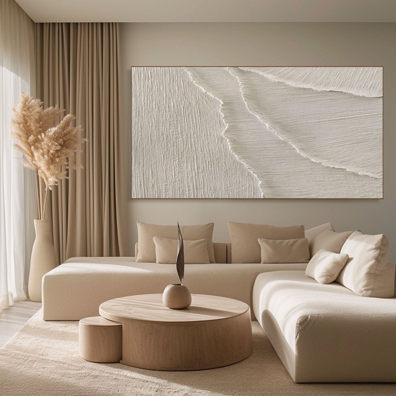 3D Textured Wave Wall Art | Ocean Hush