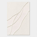3D Textured Minimalist Geometric Wall Art - Quiet Frond
