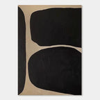Wabi Sabi Geometric Black Wall Art - Quiet Passage