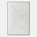 Wabi Sabi Minimalist White Wall Art - Quiet Strata