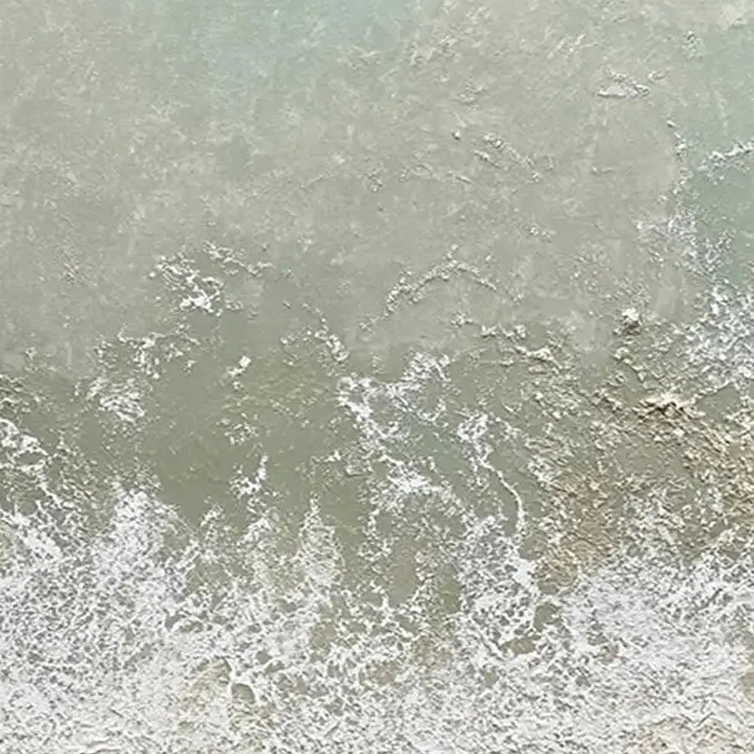 3D Textured Minimalist Coastal Canvas Art - Sage Break