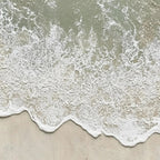 3D Textured Minimalist Coastal Canvas Art - Sage Break