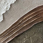 3D Textured Minimalist Coastal Wall Art - Salt Contour