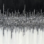 Abstract Black and White Wall Art - Nocturne Horizon