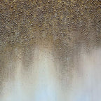 Abstract Brown and White Wall Art - Amber Drift