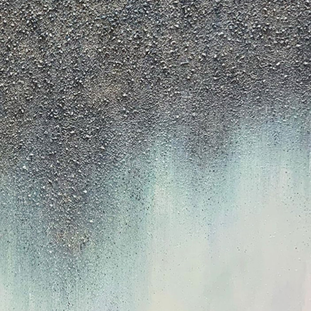 Abstract Gray and Blue Wall Art - Mineral Stillwater