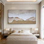 3D Textured Wabi Sabi Coastal Wall Art - Sand Veil