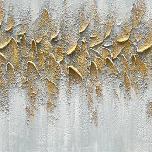 Lumi Gallery's 3D textured gold minimalist canvas wall art