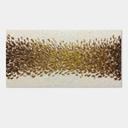3D Textured Gold Abstract Wall Art - Sepia Bloomfield