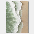 3D Textured Minimalist Coastal Painting - Shore Divide