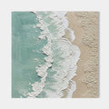 3D Textured Minimalist Coastal Wall Art - Shore Lace